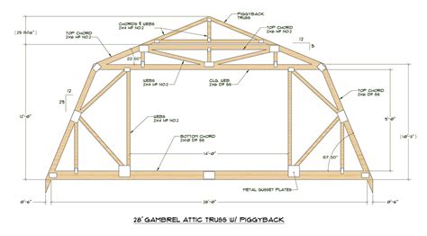 gambrel roof trusses|12' gambrel roof truss plans.